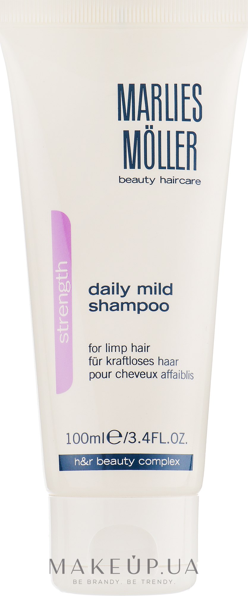 М'який шампунь для щоденного застосування - Marlies Moller Strength Daily Mild Shampoo — фото 100ml