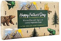 Мило "День батька" - The English Soap Company Occasions Collection Woodland Spice Father’s Day Soap — фото N1