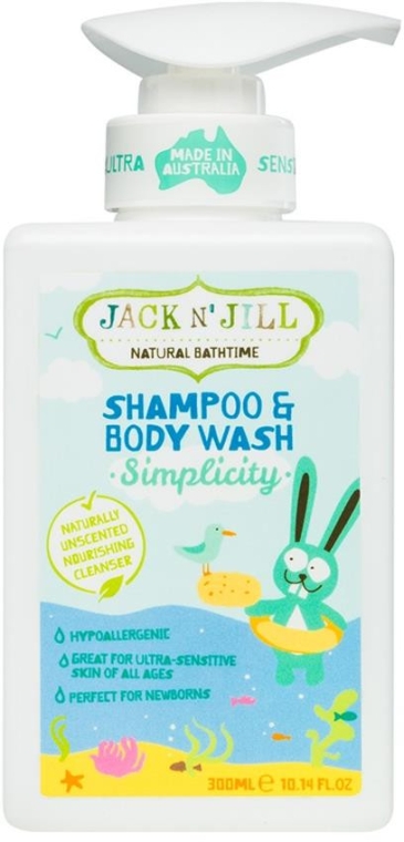 Детский гель для душа и шампунь 2 в 1 - Jack N' Jill Simplicity Shampoo & Body Wash — фото N1