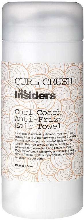 Полотенце против пушения волос - The Insiders Curl Crush Curl Coach Anti-Frizz Hair Towel — фото N1