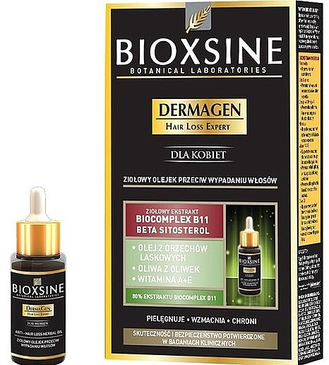 Масло на травах против выпадения волос - Biota Bioxsine DermaGen