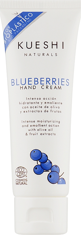Крем для рук "Черника" - Kueshi Naturals Blueberries Hand Cream
