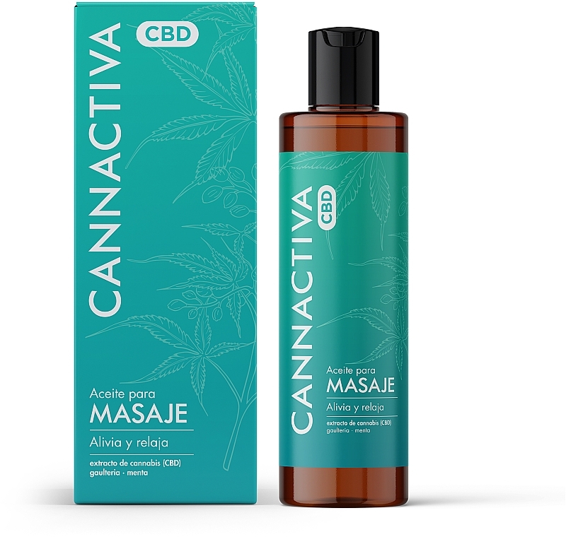 Масажна олія - Cannactiva CBD Massage Oil — фото N2