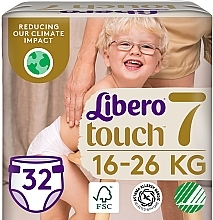Духи, Парфюмерия, косметика Подгузники детские Touch 7 (16-26 кг), 32 шт. - Libero