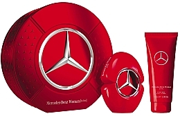 Духи, Парфюмерия, косметика Mercedes Benz Mercedes-Benz Woman In Red - Набор (edp/90ml + b/lot/100ml)