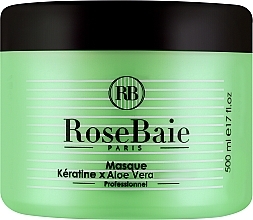 Маска для волосся "Кератин і алое вера" - RoseBaie Keratin & Aloe Vera Mask — фото N1