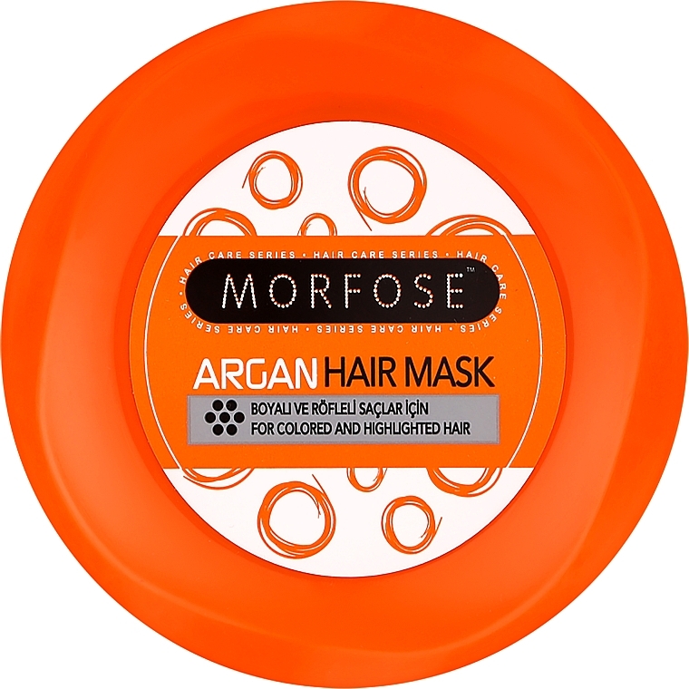 Маска для окрашенных и мелированных волос - Morfose Argan Hair Mask — фото N1