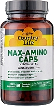 Харчова добавка "Амінокислоти з вітаміном В6" - Country Life Max-Amino — фото N1