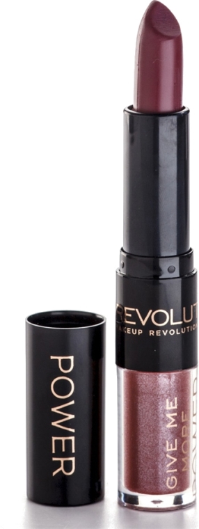 Makeup Revolution Lip Power Duo Lipstick - Помада-блиск для губ — фото N3