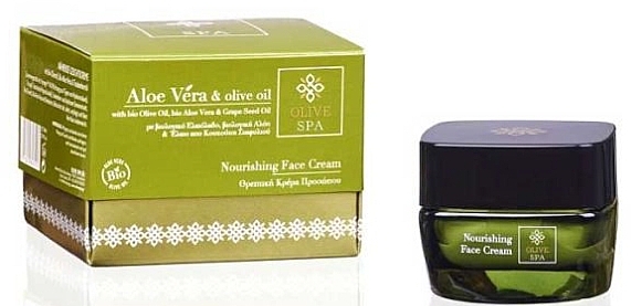 Живильний крем для обличчя з алое - Olive Spa Aloe Vera Nourishing Face Cream — фото N1