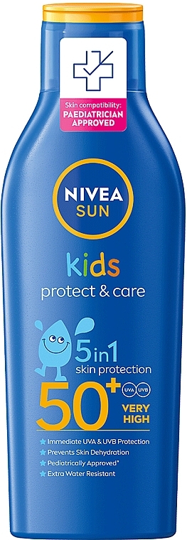 Детский солнцезащитный лосьон "Защита и уход" SPF 50+ - NIVEA SUN Kids Protect & Care 5in1 — фото N1