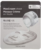 Духи, Парфюмерия, косметика Маска-салфетка для лица - The Face Shop Intense Mascream Sheet Brightening