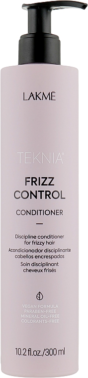 Дисциплинирующий кондиционер для непослушных или вьющихся волос - Lakme Teknia Frizz Control Conditioner