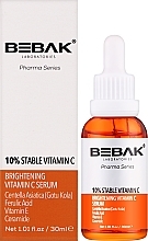 Сироватка для обличчя з вітаміном С - Bebak Brightening Vitamin C Serum — фото N2