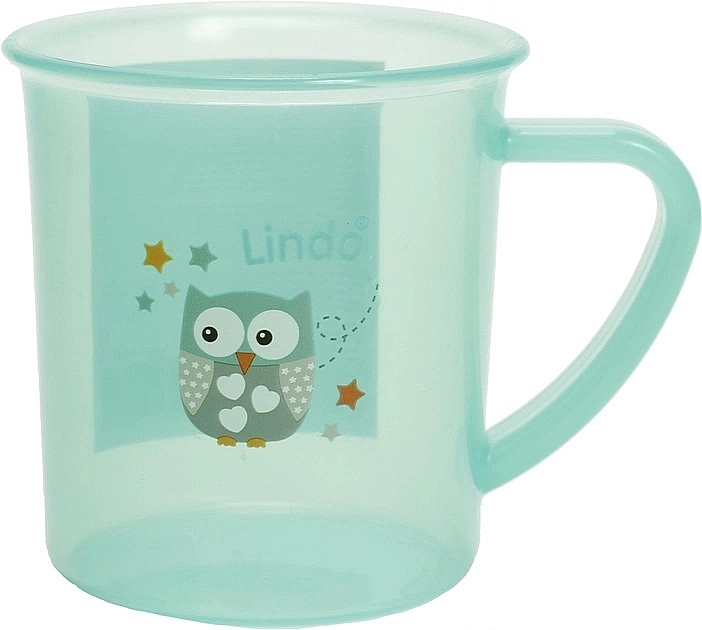 Чашка детская термостойкая, зеленая - Lindo — фото N1