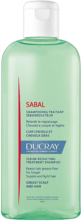 Шампунь себорегулирующий для жирных волос - Ducray Sabal Shampoo — фото N1