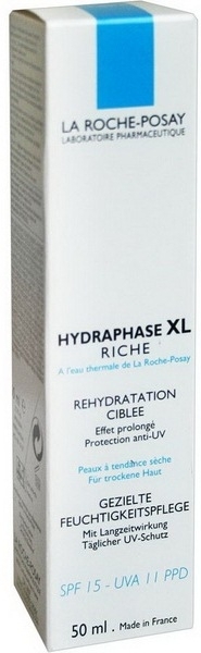 Интенсивный увлажняющий крем для сухой кожи с UV фильтром - La Roche-Posay Hydraphase XL Rich SPF 15 50ml