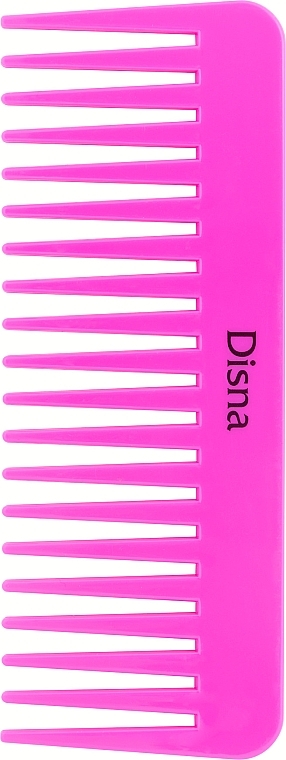 Гребінь для волосся широкий PE-29, 15.8 см, рожевий - Disna — фото N1