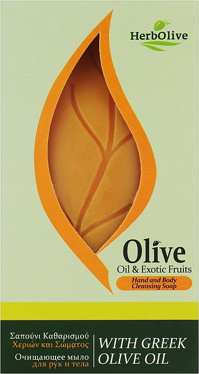 Мило листок з екзотичними фруктами - Madis HerbOlive Soap — фото N1