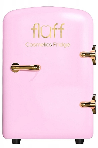 Косметичний міні-холодильник, рожевий - Fluff Cosmetic Fridge — фото N1