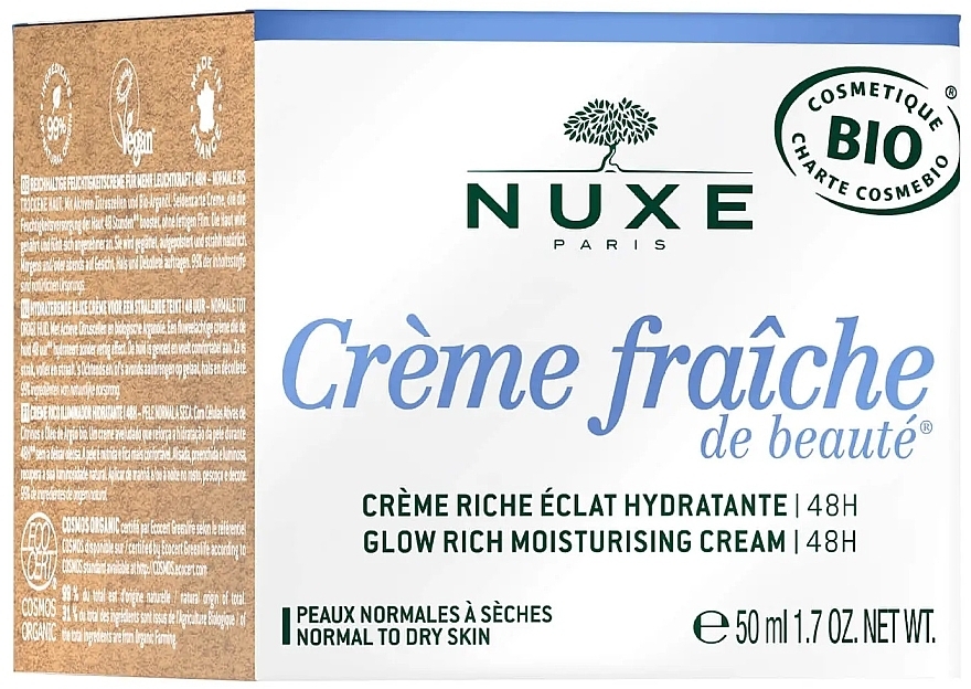 Увлажняющий крем для лица - Nuxe Creme Fraiche De Beaute Glow Rich Moisturising Cream 48H — фото N3