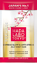 Духи, Парфюмерия, косметика Желейная тканевая маска - Hada Labo Tokyo Express Glow&Anti-Stress Jelly Sheet Mask