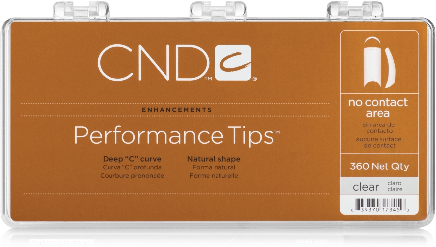 Типсы, 360шт - CND Performance Tips No Contact Area — фото N1