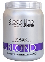 Нейтралізувальна маска для світлого волосся - Stapiz Sleek Line Violet Blond Mask — фото N2