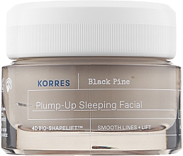 Духи, Парфюмерия, косметика Крем для лица с черной сосной 4D-лифтинг, ночной - Korres Black Pine Plump-Op Sleeping Facial