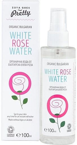 Болгарська вода "Біла троянда" для обличчя - Zoya Goes White Rose Water — фото N1