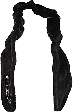 Косметическая повязка для волос "Ушки", черная - Dr. Mola Rabbit Ears Hair Band — фото N1