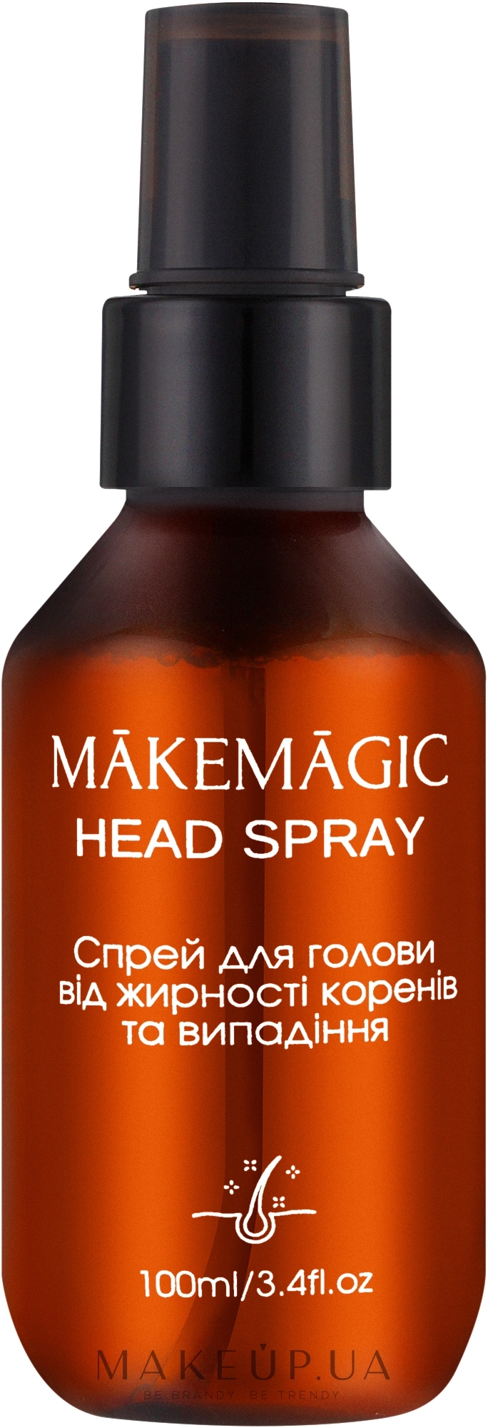 Спрей от выпадения и жирности корней волос - Makemagic Head Spray — фото 100ml