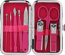 Манікюрний набір, 8 предметів, рожевий - Rolling Hills Manicure Set — фото N2