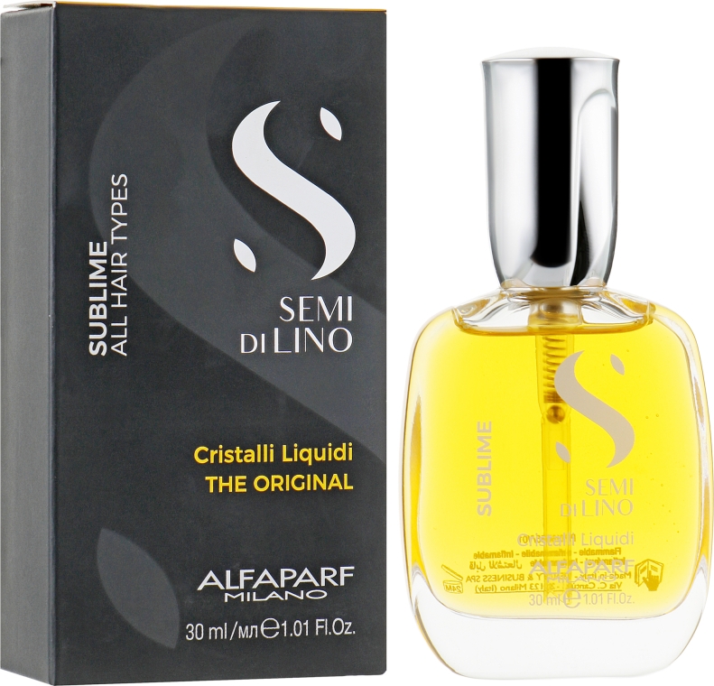 Рідкі кристали для волосся - Alfaparf Semi di Lino Sublime Cristalli Liquidi — фото N4