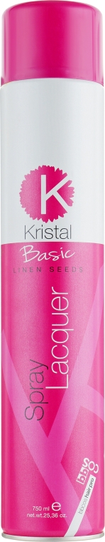 Лак для волос, сильной фиксации - BBcos Kristal Basic Linen Seeds Spray Laquer — фото N1