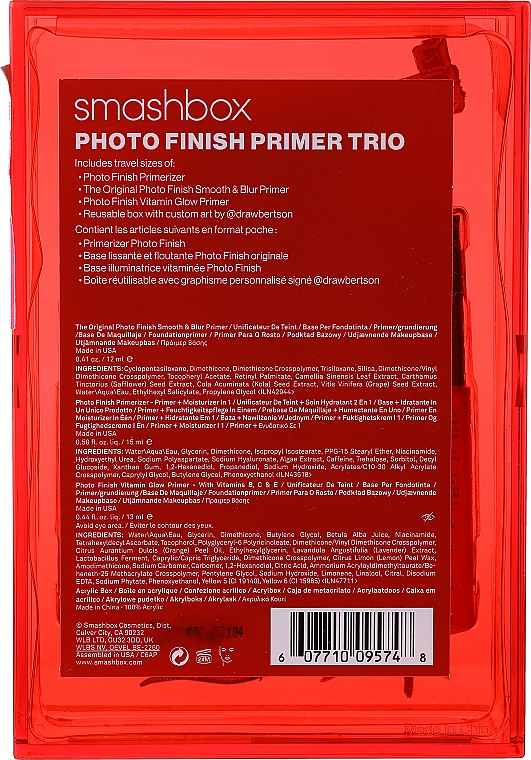 Набір - Smashbox Photo Finish Primer Trio (primer/12ml + primer/15ml + primer/13ml) — фото N2