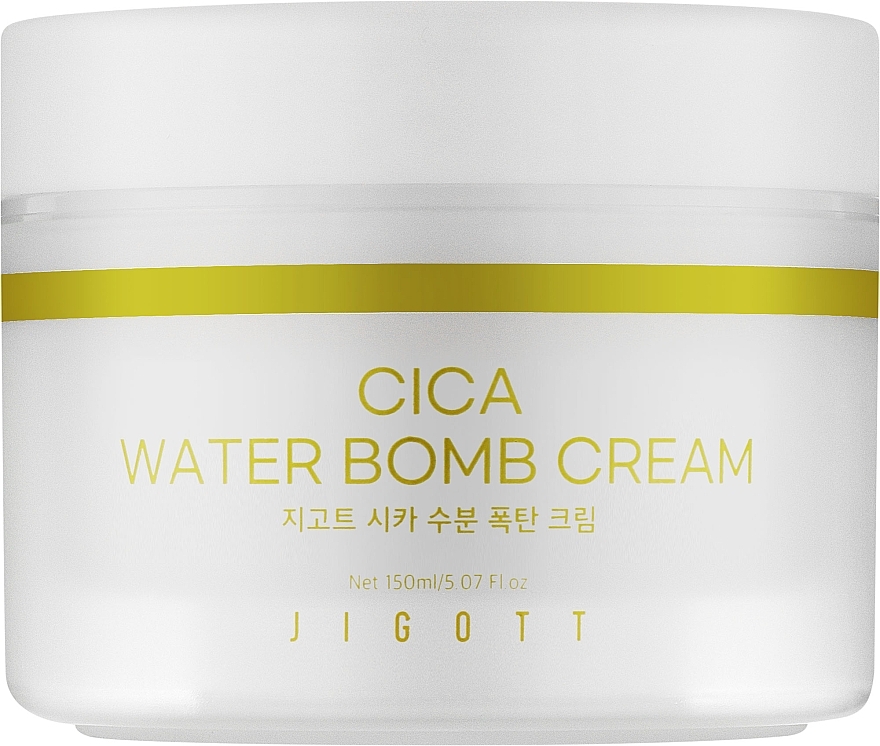 Увлажняющий крем для лица с экстрактом центеллы - Jigott Cica Water Bomb Cream