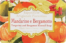 Мило туалетне "Мандарин і бергамот" - Saponificio Artigianale Fiorentino — фото N1