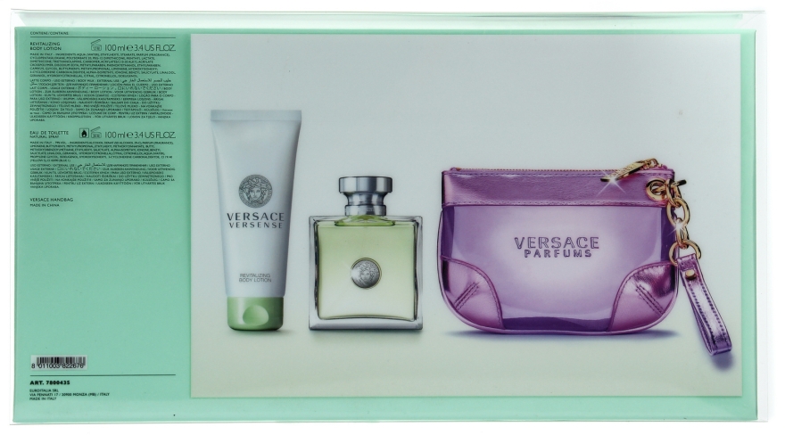 Versace Versense - Набор (edt 100ml + b/l 100ml + bag) — фото N12