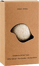 Набор конжаковых мини-спонжей для умывания, белый + черный - Cosmo Shop Konjac Sponge Mini Craft Box — фото N2