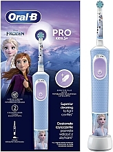 Электрическая зубная щетка детская, голубая - Oral-B Vitality Pro Kids 3+ Frozen — фото N1