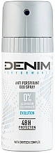 Духи, Парфюмерия, косметика Спрей-дезодорант - Denim Evolution 0% Aluminium 48h