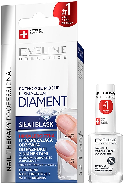 Бриллиантовый восстанавливающий комплекс для ногтей - Eveline Cosmetics Nail Therapy Professional 