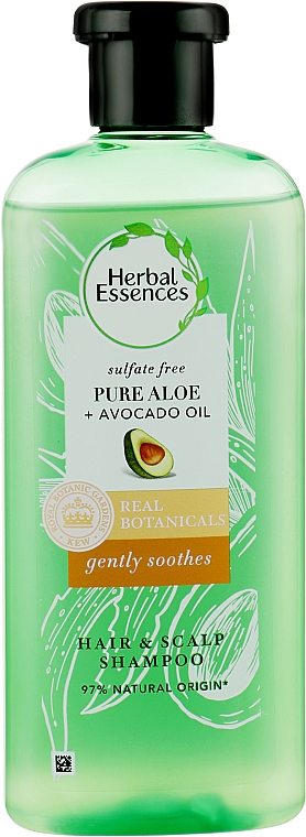 Шампунь без сульфатів - Herbal Essences Gently Soothes Pure Aloe + Avocado Oil — фото N10