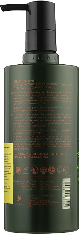 Шампунь для фарбованого волосся з іланг-ілангом - Vieso Ylang Ylang Essence Color Shampoo — фото N3