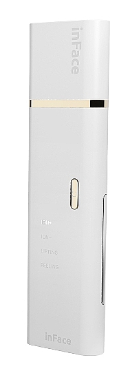 Аппарат для ультразвуковой чистки кожи - InFace EMS Lifting Ion+ CF-06F White — фото N1