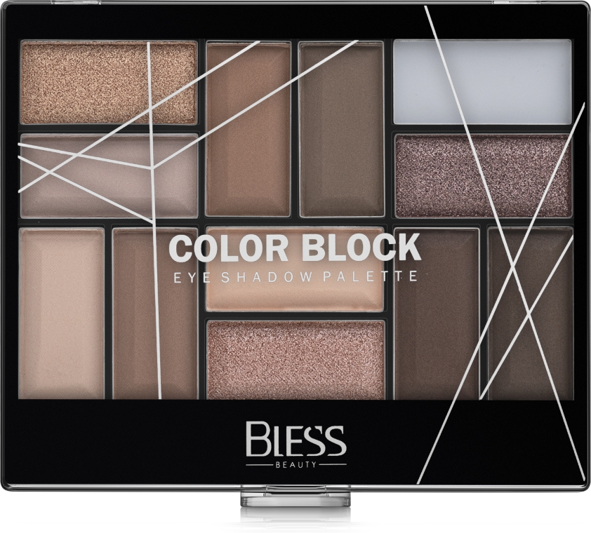 Палетка теней для век - Bless Beauty Color Block Eye Shadow Palette — фото N2