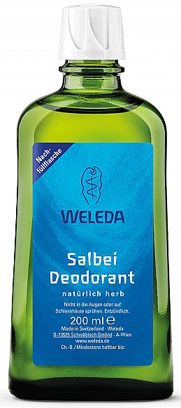 Дезодорант для тіла "Шавлія" - Weleda Sage Deodorant Refill Bottle (запасний блок) — фото N1