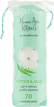 Духи, Парфюмерия, косметика Диски ватные косметические, 70шт - Cleanic Home Spa Ritualy Cotton & Aloe