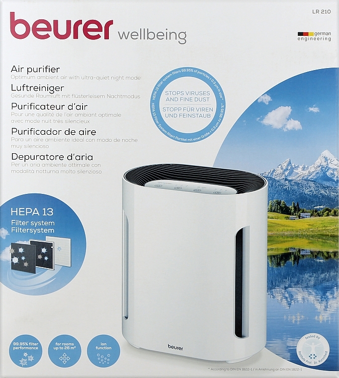 Очиститель воздуха LR 210 - Beurer Air Purifier — фото N1